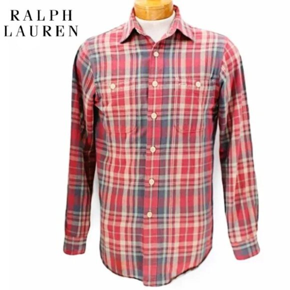 Polo Ralph Lauren Other - Polo Ralph Lauren Plaid Cotton Flannel Button Up Shirt Long Sleeve Men’s Size S